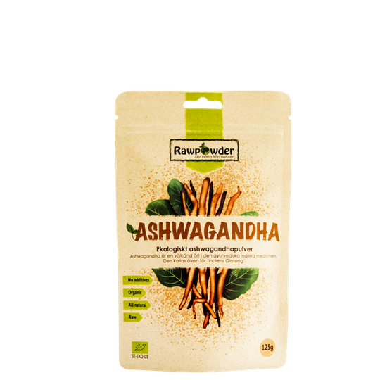 Ekologiskt Ashwagandhapulver, 125 g