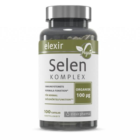 Elexir Pharma Organisk Selen Komplex 100 kapslar