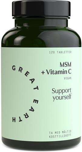 Great Earth MSM + Vitamin C, 120 st