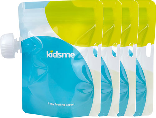 Kidsme Food Pouch 4x180ml, 4 st