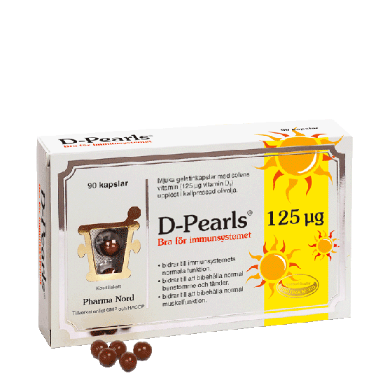 D-Pearls 125 μg (5000 IE), 90 kapslar