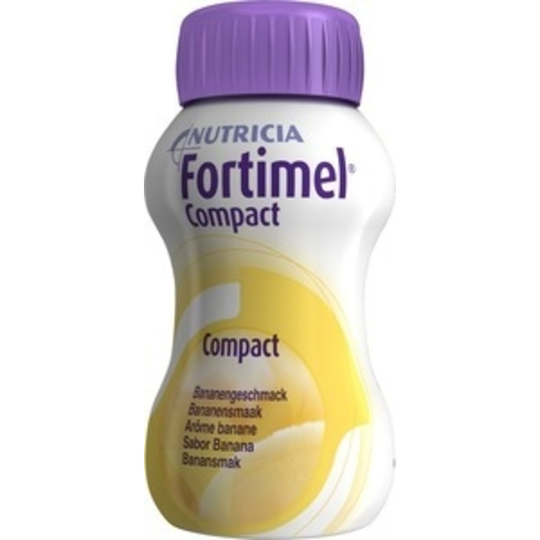 Fortimel Compact, banan, drickfärdigt kosttillägg 4 x 125 milliliter