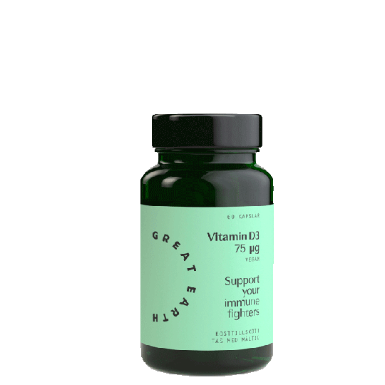 Vitamin D3 Vegan, 60 kapslar
