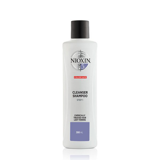 Nioxin System 5 Cleanser Schampo för fint, tunt, kemiskt behandlat hår 300 ml
