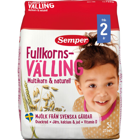 Semper Fullkornsvälling Multikorn & Naturell 725 g