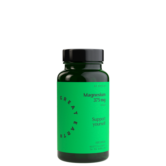 Magnesium 375 mg, 60 kapslar