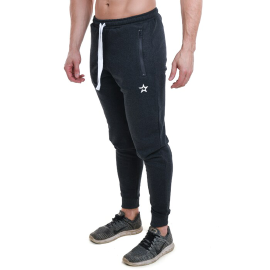 Star Nutrition Tapered Pants, Dark Grey Melange