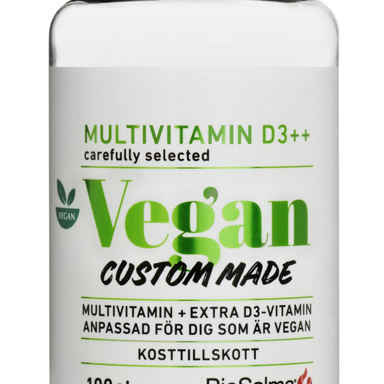 BioSalma Multivitamin Vegan D-vitamin++ 100 kapslar