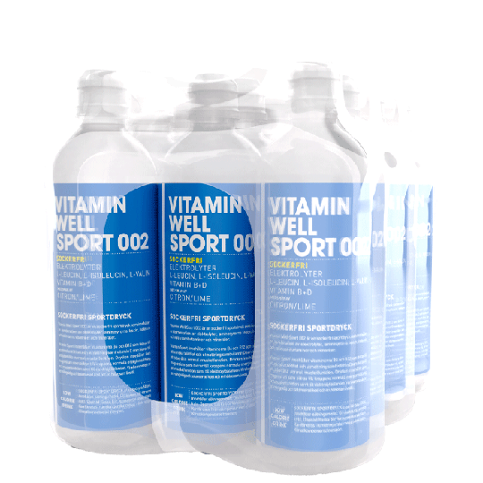 12 x Vitamin Well Sport 002, 500ml, Citron/Lime