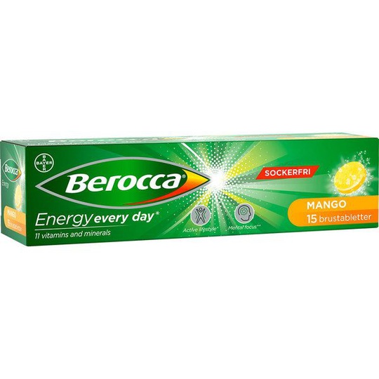 Berocca Performance Mango 15 brustabletter