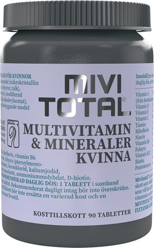 Mivitotal Multivitamin Kvinna, 90 st