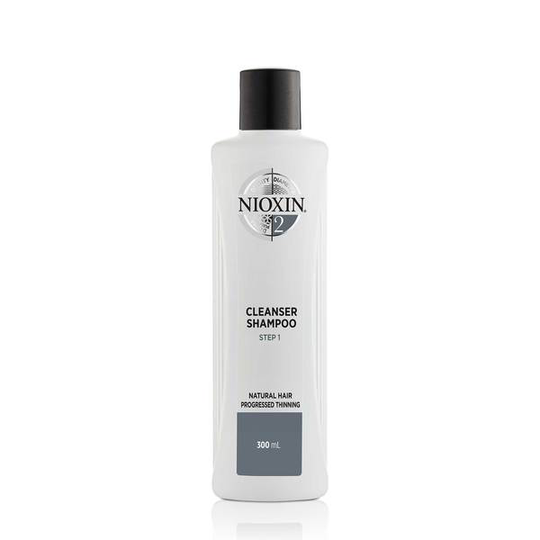 Nioxin System 2 Cleanser Schampo för obehandlat och märkbart tunt hår 300 ml