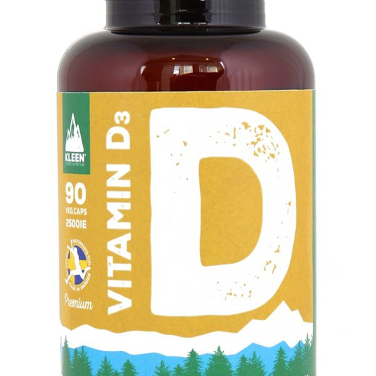 KLEEN Vitamin D 2500 IE 90 kapslar
