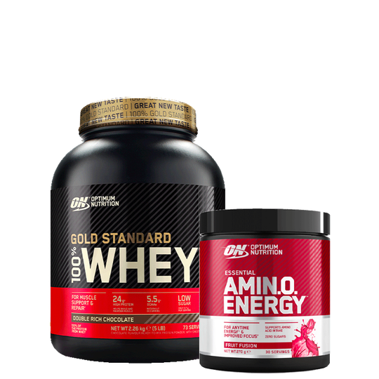 100% Whey Gold Standard, 2273 g + Amino Energy, 270 g for free