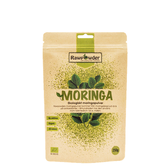 Moringa, Ekologiskt Moringapulver, 250 g