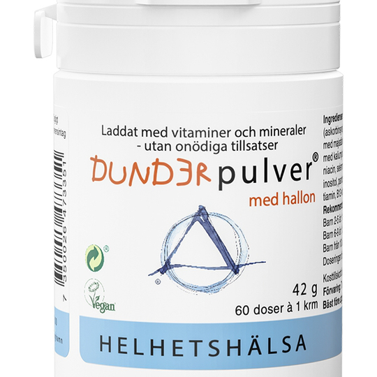 Helhetshälsa Dunderpulver Barnvitamin 60 doser