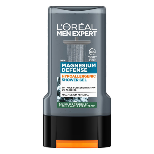 L'Oréal Paris Men Expert Shower Gel Magnesium Defence Hypoallergenic Shower Gel 300 ml