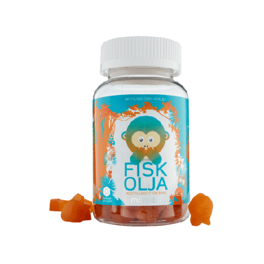 Monkids Fiskolja 60 st tuggtabletter