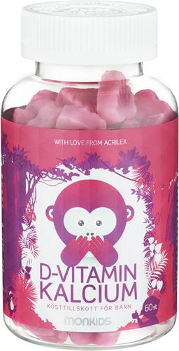 Monkids D-vitamin + kalcium, 60 st