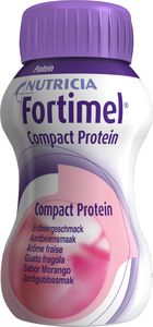 Fortimel Compact Protein, drickfärdigt kosttillägg, jordgubb 4 x 125 milliliter