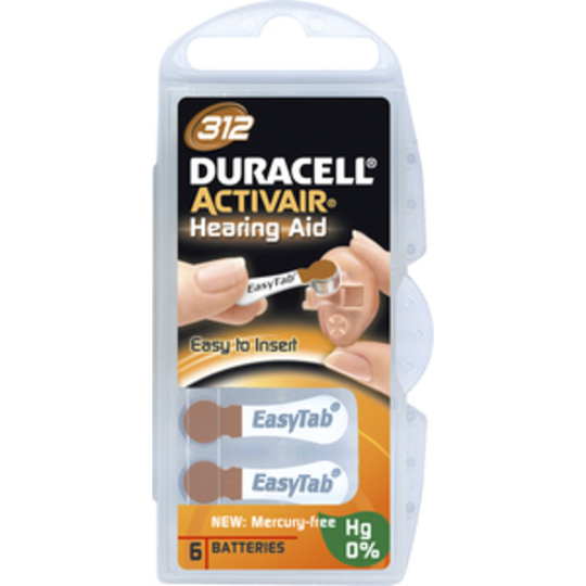 Duracell Activair batteri MF 312 6 st