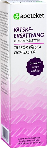 Apoteket Vätskeersättning Vinbär, 20 st