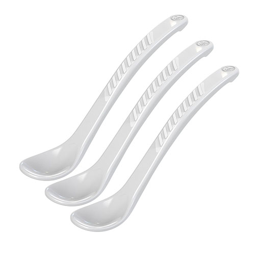 Twistshake 3x Feeding Spoon 4m+ Pastel Grey, 3 st