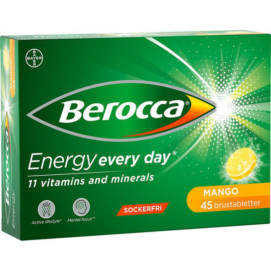 Berocca Performance Mango 45 brustabletter