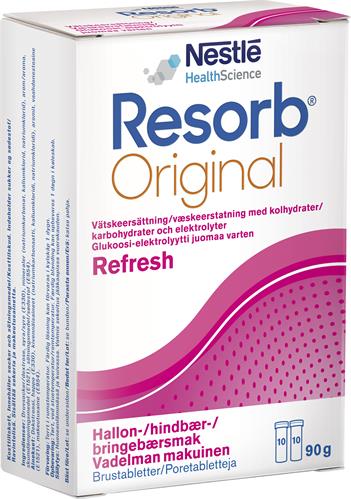 Resorb Original Hallon brustablett, 20 st