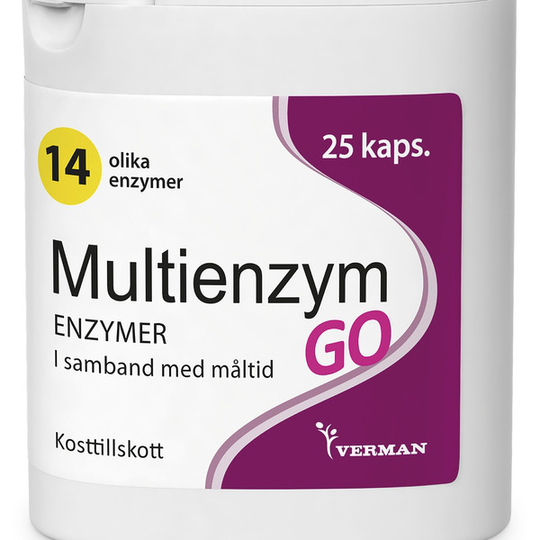 Verman Multienzym GO 25 kapslar