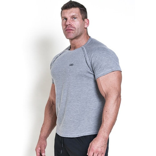 Chained S/S Thermal Sweat, Light Grey Melange