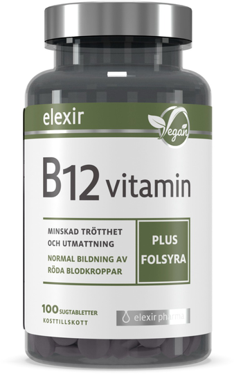 Elexir Pharma B-12 Vegan 100 styck