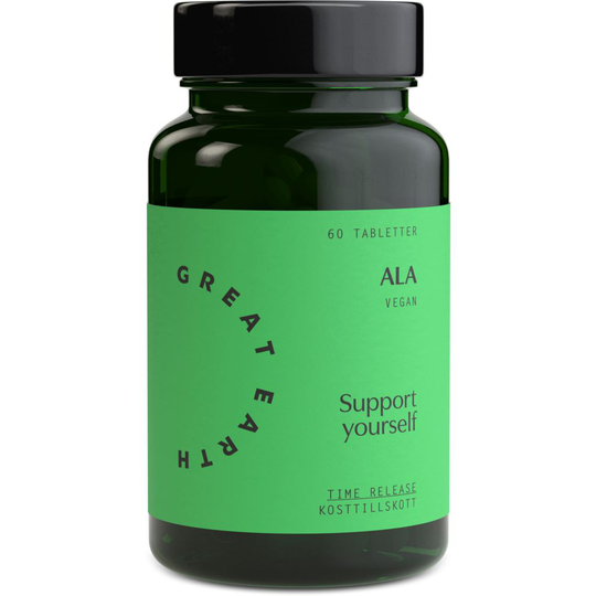 Great Earth ALA Alfa Liponsyra 300mg Vegansk 60 tabletter
