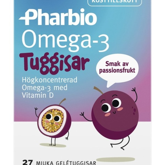 Pharbio Omega-3 Tuggisar 27 st