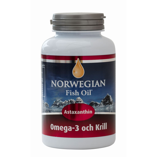 Norweigan Fish Oil Omega-3 och Krill 120 kapslar