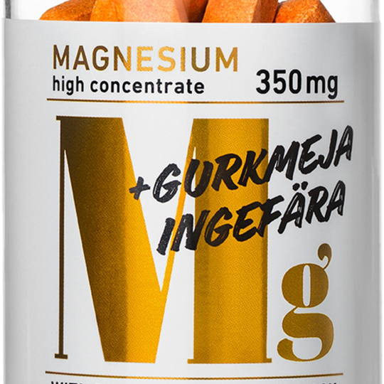 BioSalma Magnesium 350mg + Gurkmeja, Ingefära 100 st