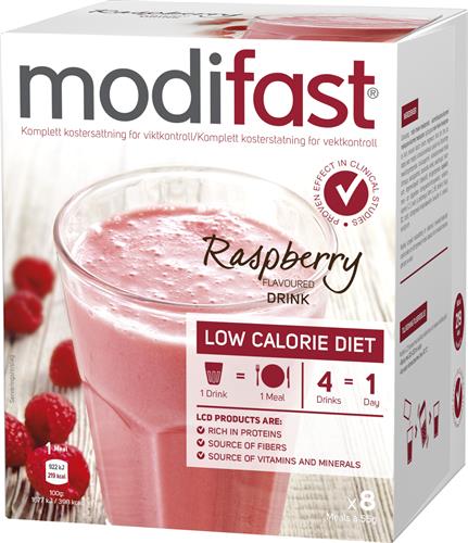 Modifast pulver hallon, 8 st