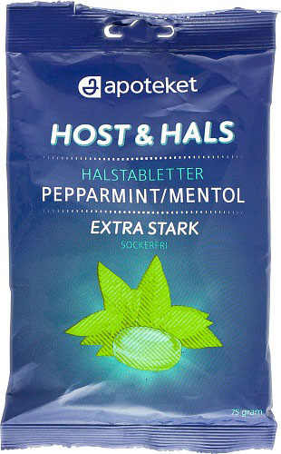 Apoteket Halstablett Mentol-P, 17 st