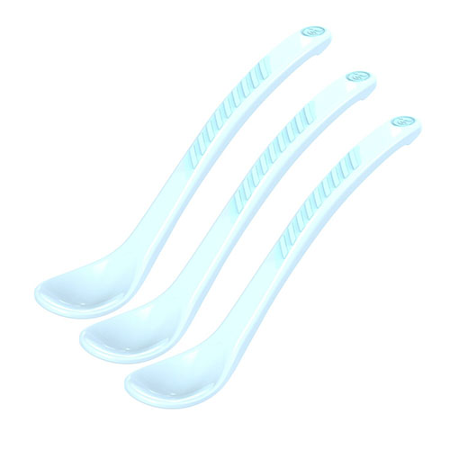 Twistshake 3x Feeding Spoon 4m+ Pastel Blue, 3 st