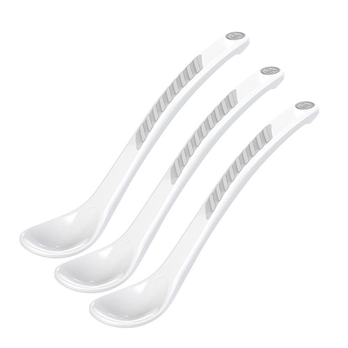 Twistshake 3x Feeding Spoon 4m+ White, 3 st