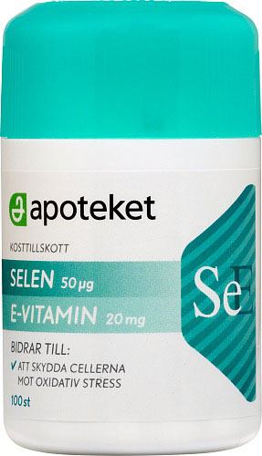 Apoteket Selen + E-vitamin, 100 st