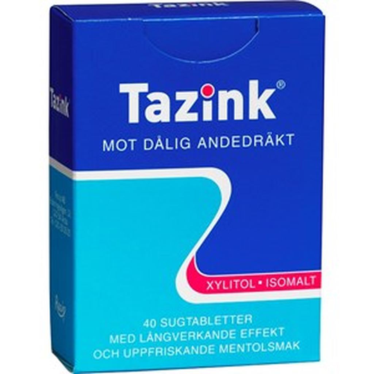 Tazink Sugtablett med uppfriskande mentolsmak 40 st