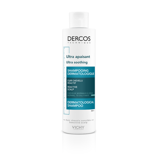 Vichy Dercos Ultra Soothing Schampo for Reactive Scalp and Normal to Oily Hair 200 m