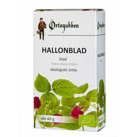 Örtagubben Hallonblad Blad Eko 40 g