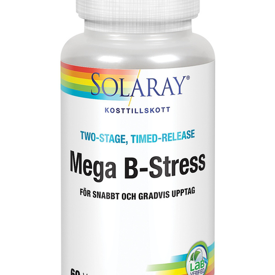 Solaray Mega B-stress 60 kapslar