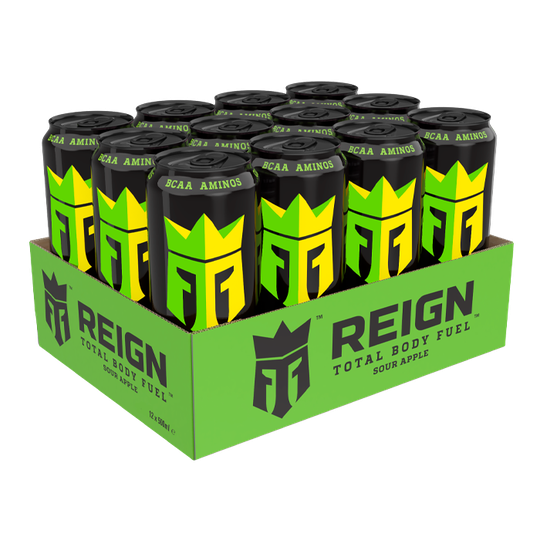 12 x Reign Energy, 50 cl, Sour Apple