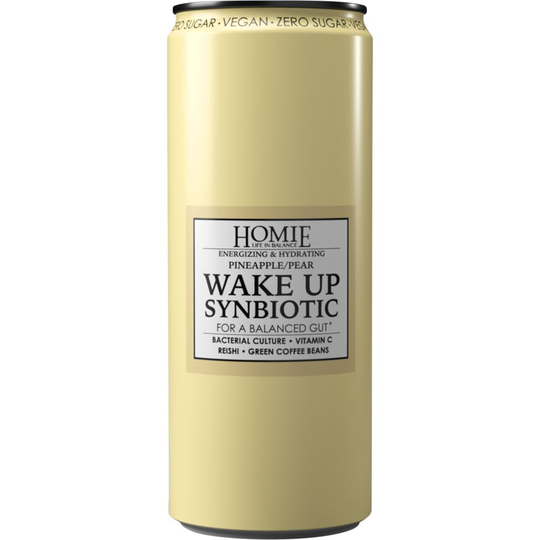 HOMIE Wake Up Symbiotic Pineapple & Pear 330 ml