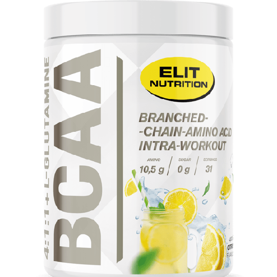 Elit Nutrition BCAA 4:1:1 + L-glutamine Citrus 400 g