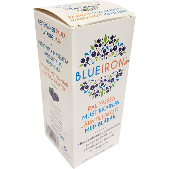 Blueiron Järntillskott & Blåbär 330 ml