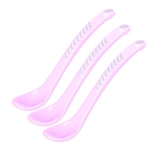 Twistshake 3x Feeding Spoon 4m+ Pastel Purple, 3 st